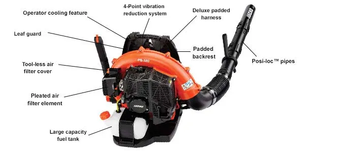 ECHO PB-580H Backpack Blower with Hip Throttle