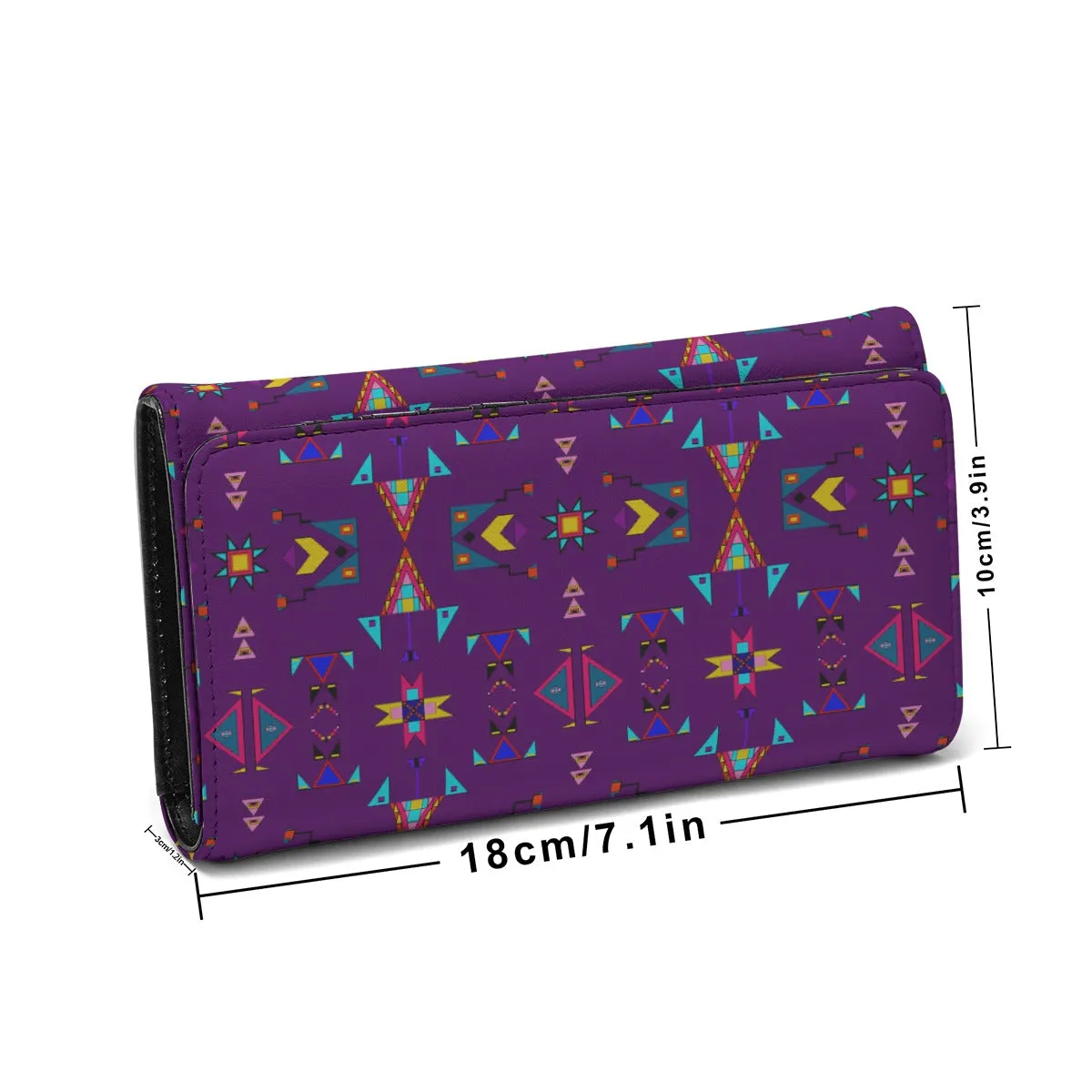 Enemy Territory Berry Foldable Wallet