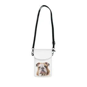 English Bulldog Small Cell Phone Wallet