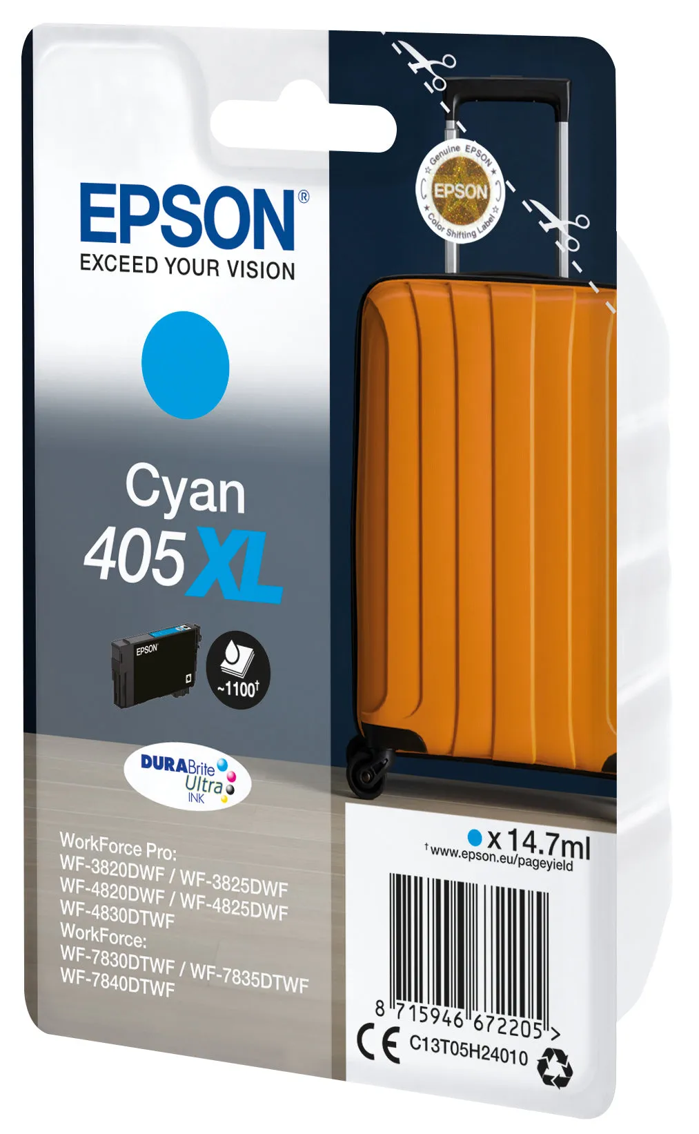 Epson 405Xl - Cyan - Original - Ink Cartridge