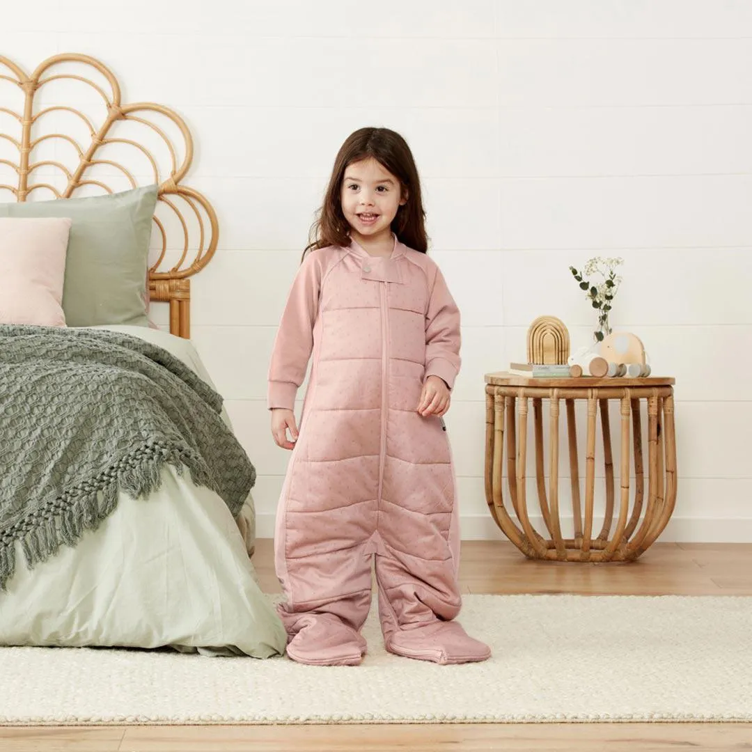 ergoPouch Organic Winter Long Sleeved 2 in 1 Sleeping Suit Bag - Berries - 2.5 TOG