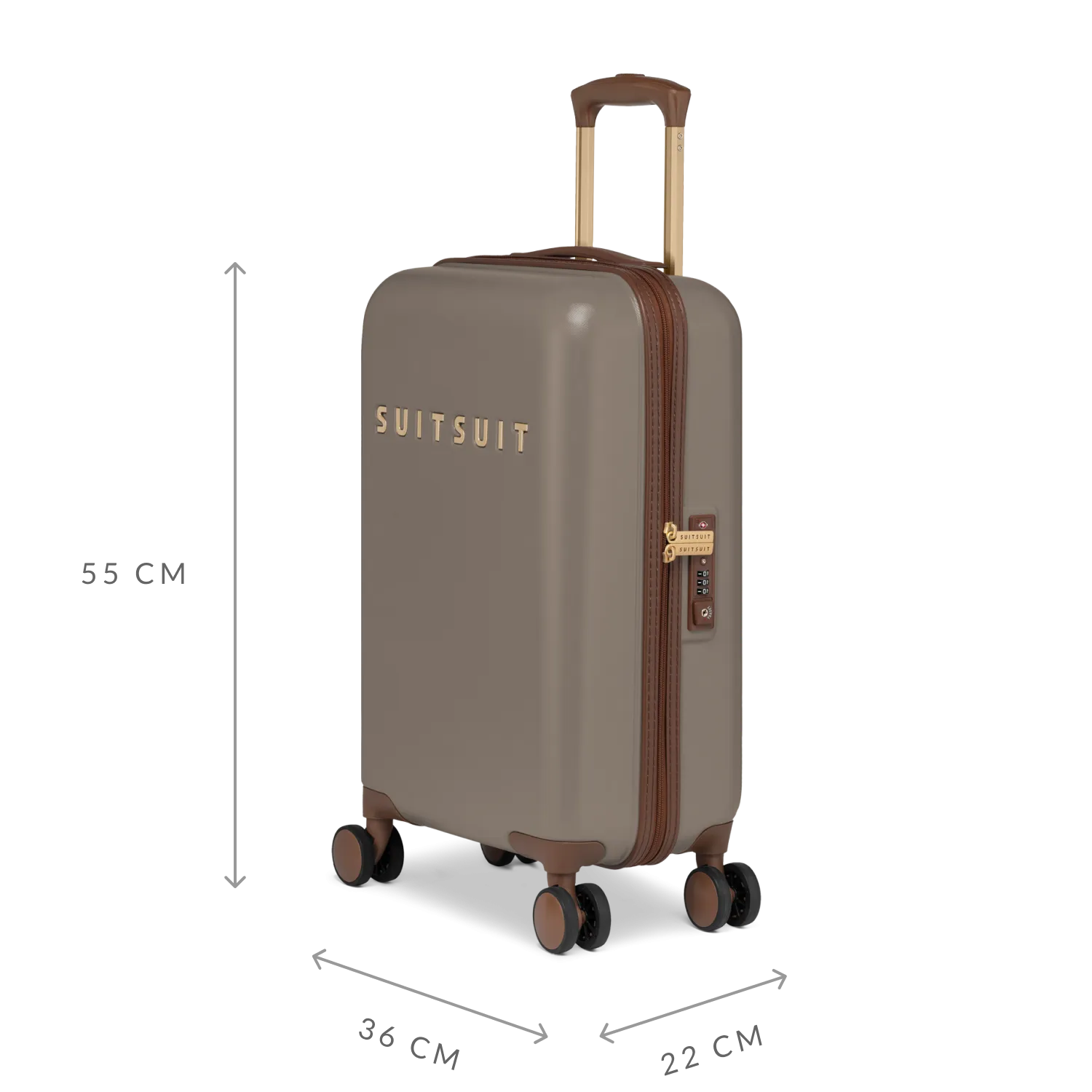 Fab Seventies - Taupe - Safe Travels Set (20 INCH)