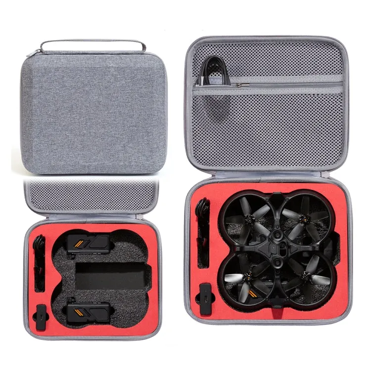 For DJI Avata Drone Body Square Shockproof Hard Case Carrying Storage Bag, Size: 27 x 23 x 10cm(Grey   Red Liner)