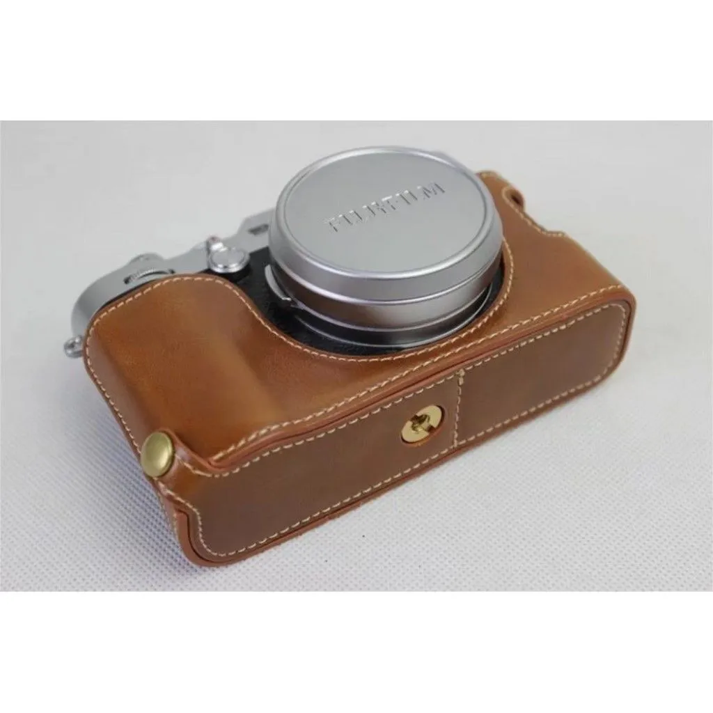 Fuji X100 / X100F / X100S leather protective case - Brown