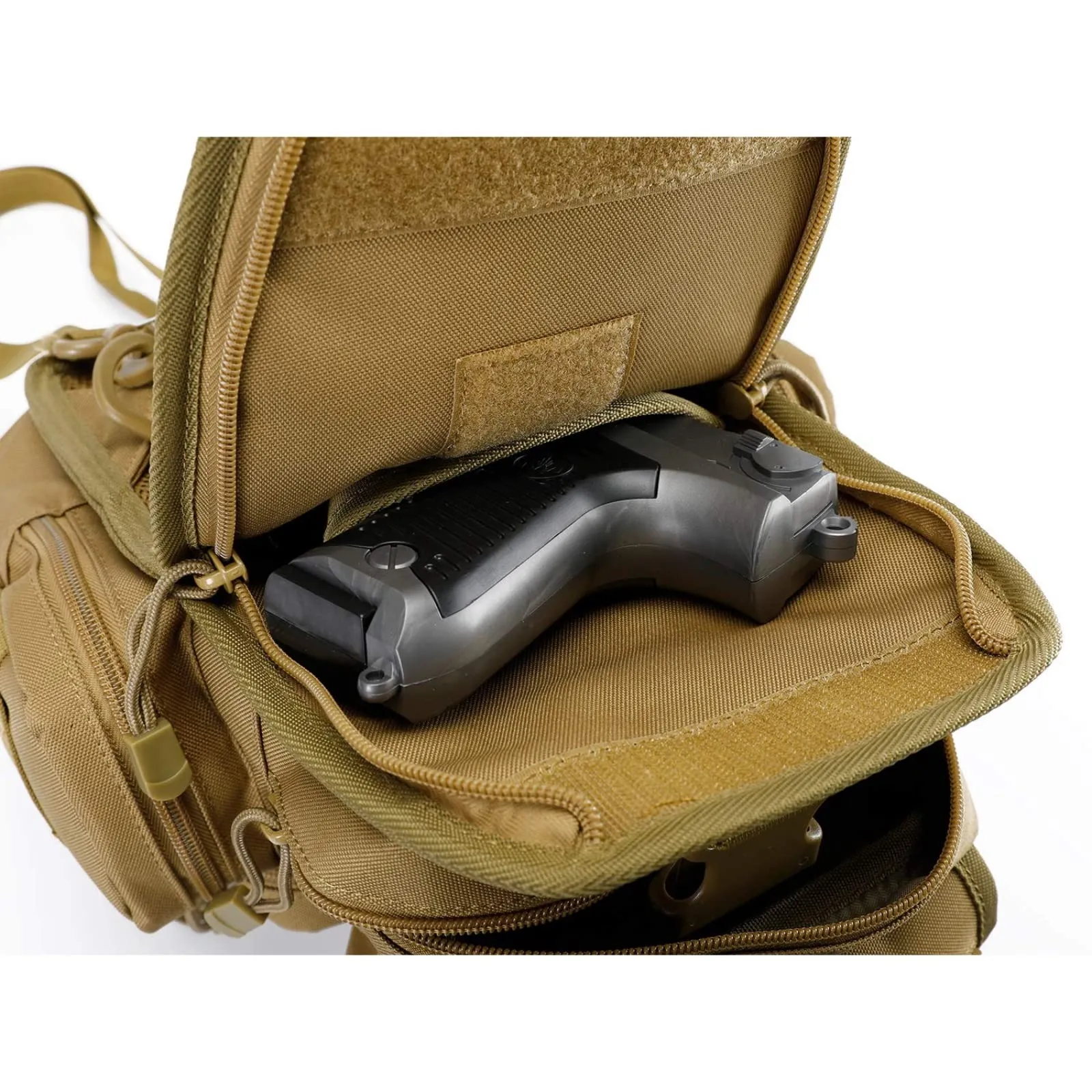 G4Free Tactical EDC Sling Bag Pack with Pistol Holster