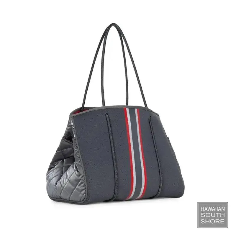 HA Bag Grayson SHADOW Neoprene Red Silver Stripe