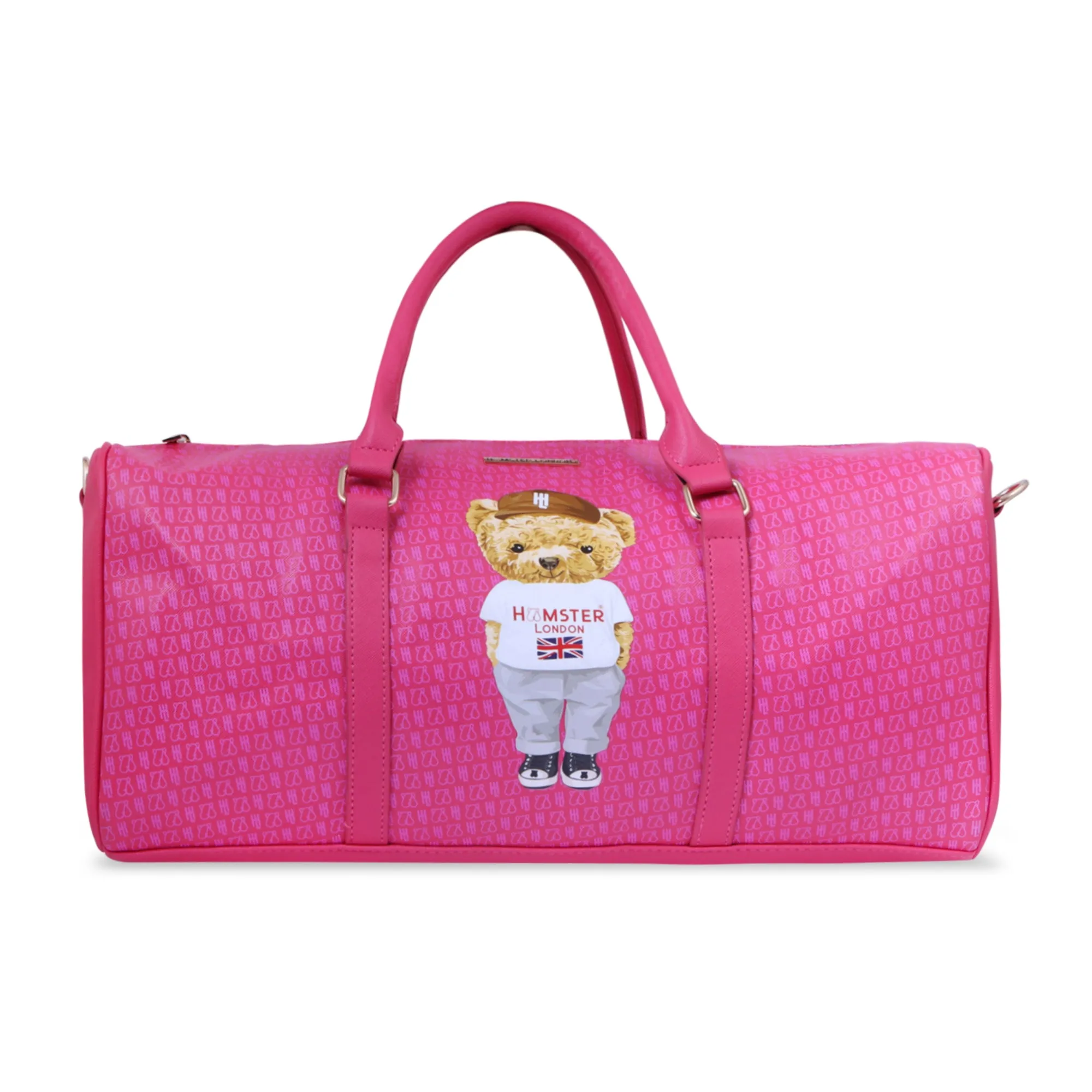 Hamster London Ted H Limited Edition PU Duffle Hot Pink