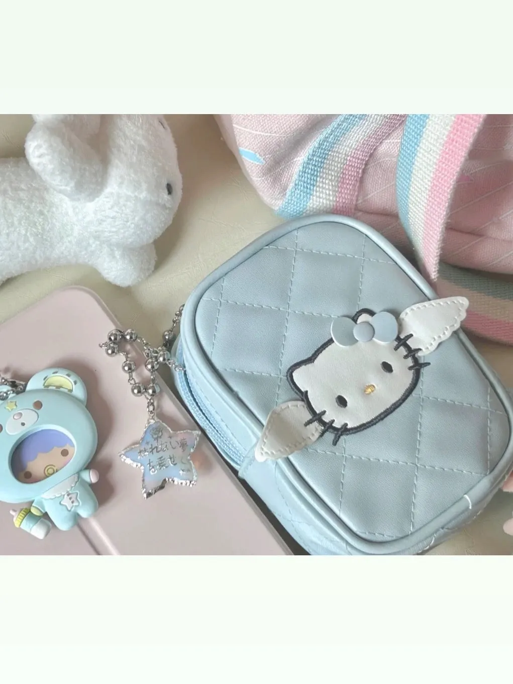 Hello Kitty Baby Blue and Pink Camera Bag