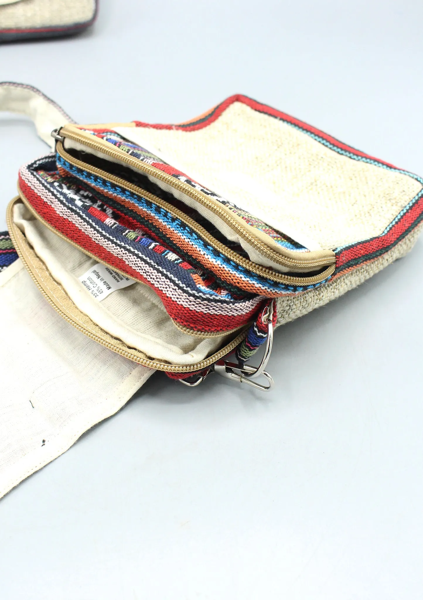 Hemp and Cotton Mix Mini Cross Body Bag