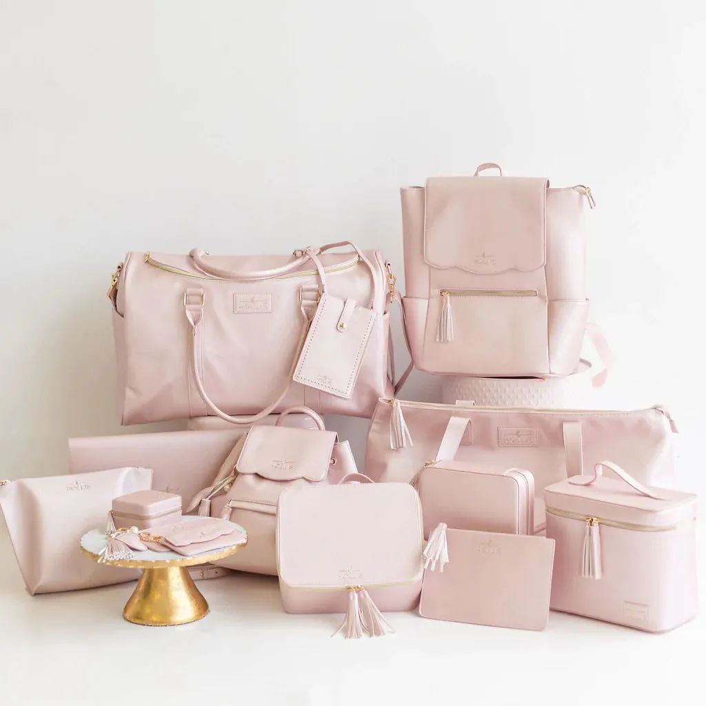 Hollis | Lux Weekender Bag in Solid Blush