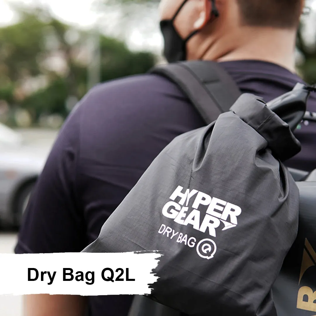 HyperGear 10L Dry Bag - Smokey Black ( 2pcs )   FREE ( 1pcs ) Dry Bag Q2L ( Barcode: 301150   30111 )