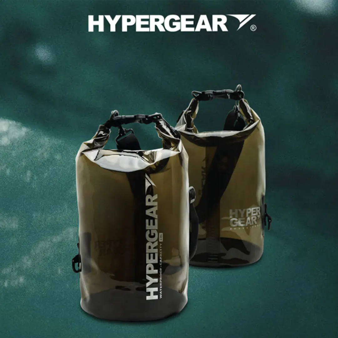 HyperGear 10L Dry Bag - Smokey Black ( 2pcs )   FREE ( 1pcs ) Dry Bag Q2L ( Barcode: 301150   30111 )