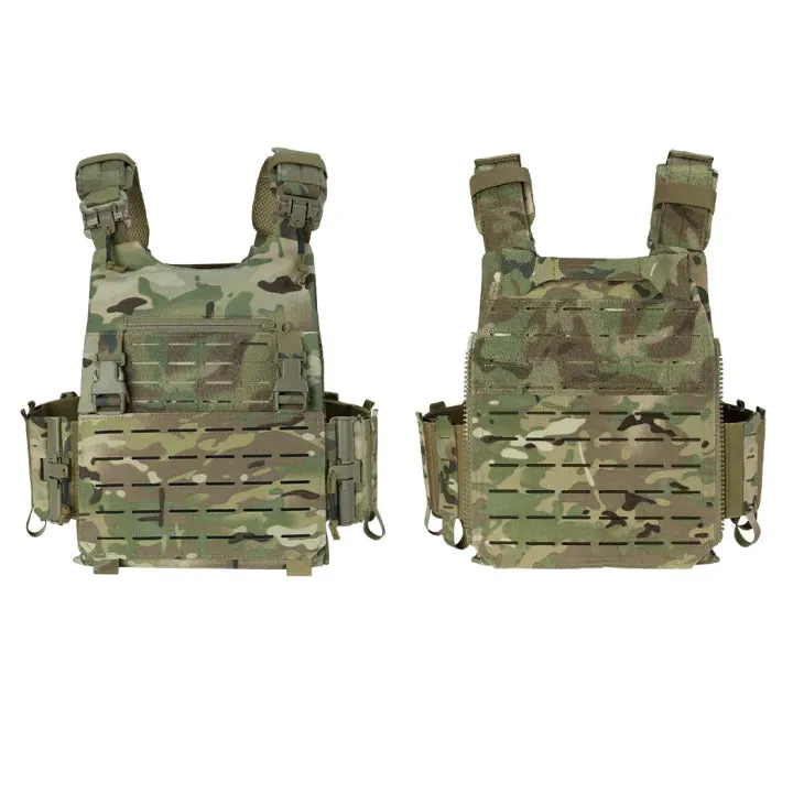 IDOGEAR LSR Tactical Plate Carrier Camouflage Vest & EVA Tactical Plates Set