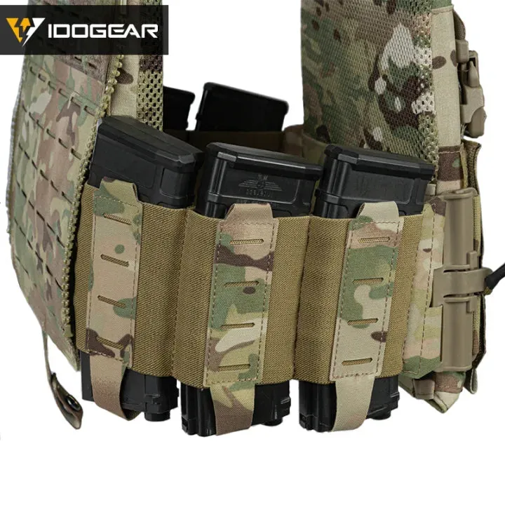 IDOGEAR LSR Tactical Plate Carrier Camouflage Vest & EVA Tactical Plates Set