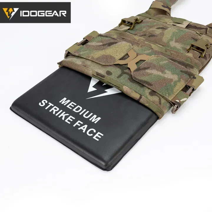 IDOGEAR LSR Tactical Plate Carrier Camouflage Vest & EVA Tactical Plates Set