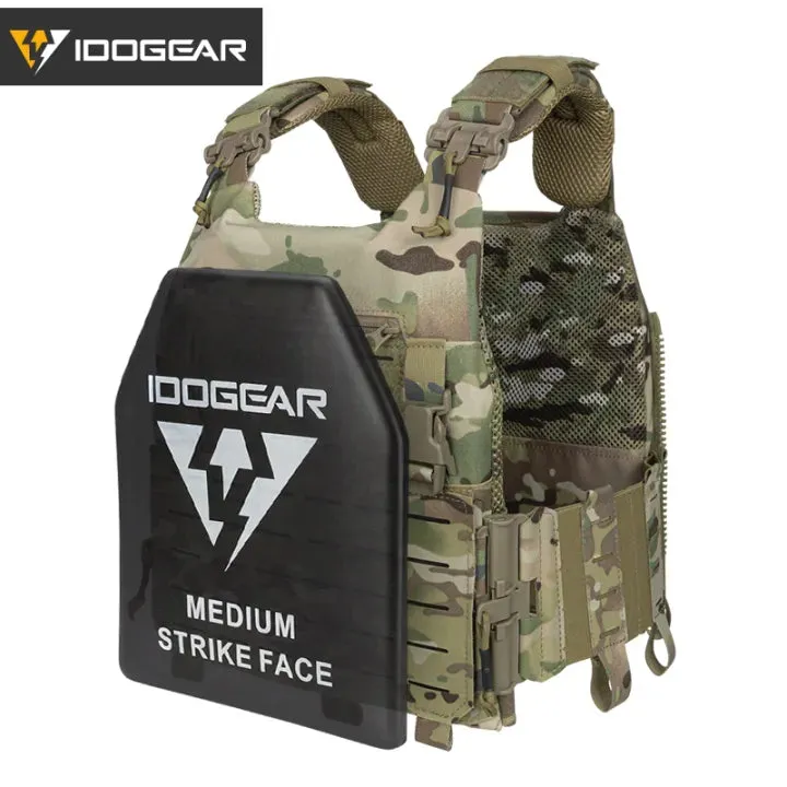 IDOGEAR LSR Tactical Plate Carrier Camouflage Vest & EVA Tactical Plates Set