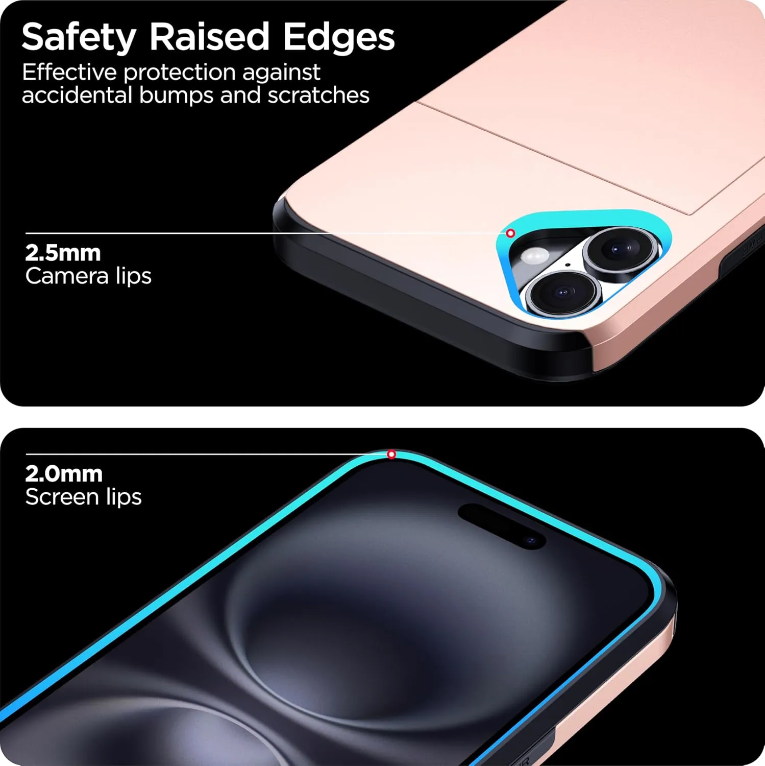 iPhone 16 Wallet Card Slot Wireless Charging Case