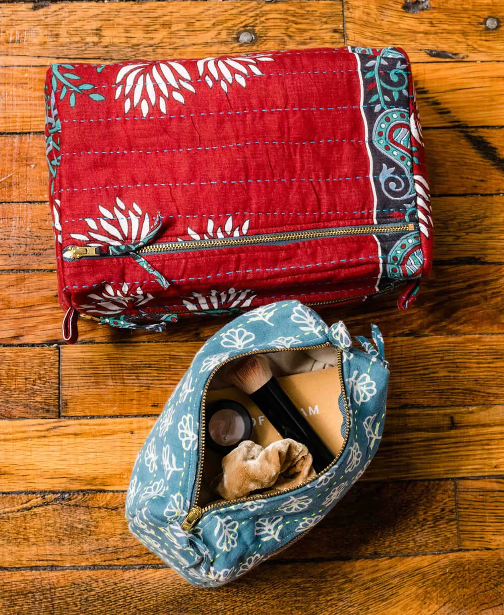 Kantha Large Toiletry Bag - No. 240603