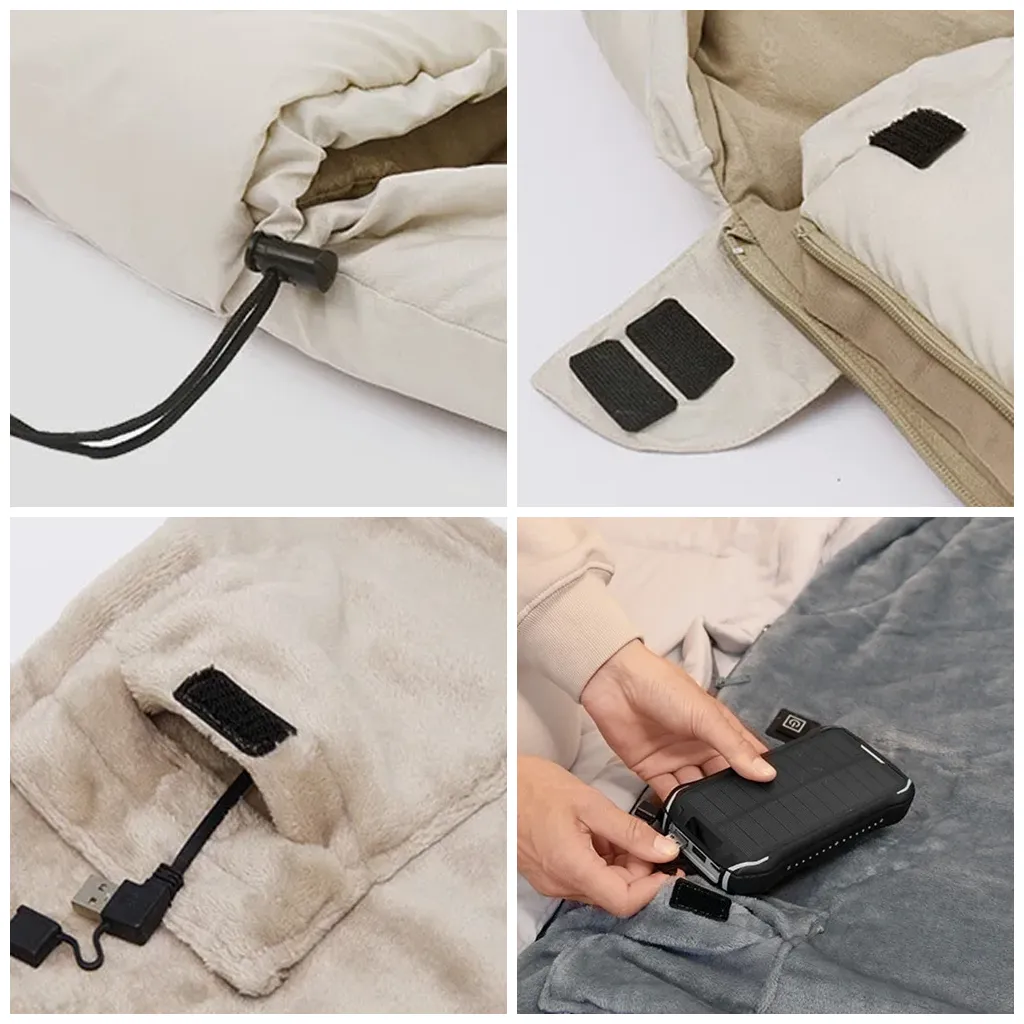 Kantung Tidur Envelope Hooded Usb Heating Naturehike CNK2300SD021 Cotton Sleeping Bag