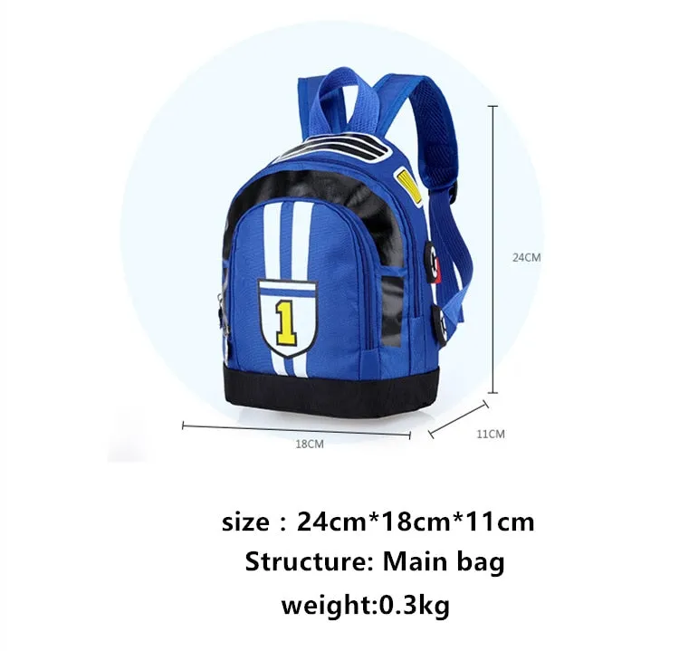 Kids Schoolbags Cartoon Car Backpack Kindergarten Rucksacks Backpacks