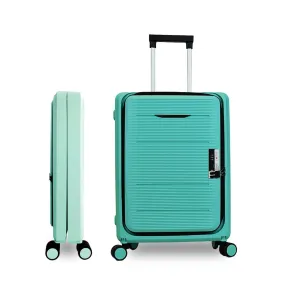 Kuber Industries Luggage Bag | Trolley Bags for Travel | Collapsible Luggage Bag | Travelling Bag | Trolley Bags for Suitcase | Lightweight Luggage Bag | 20 Inch | Pack of 2 | Light Mint