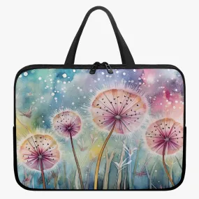 Laptop Sleeve with handles - Dandelions