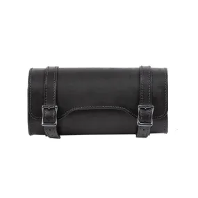 Ledrie Square' Leather Tool Bag Black