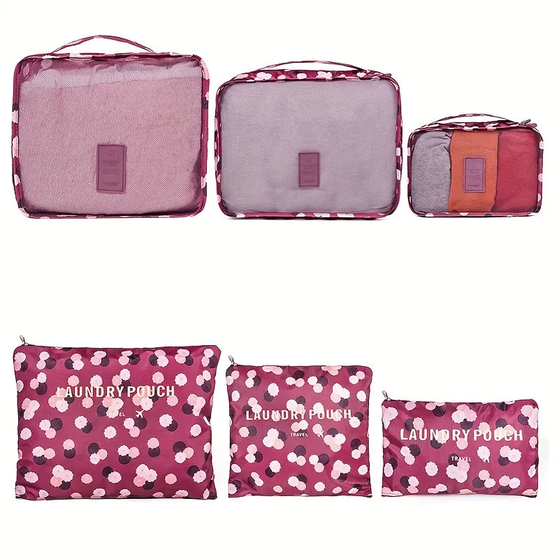 Leopard Travel Cubes Organize Clothing Underwear Socks and Makeup