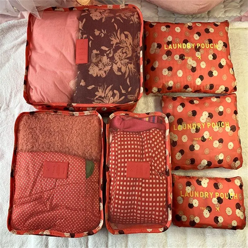 Leopard Travel Cubes Organize Clothing Underwear Socks and Makeup