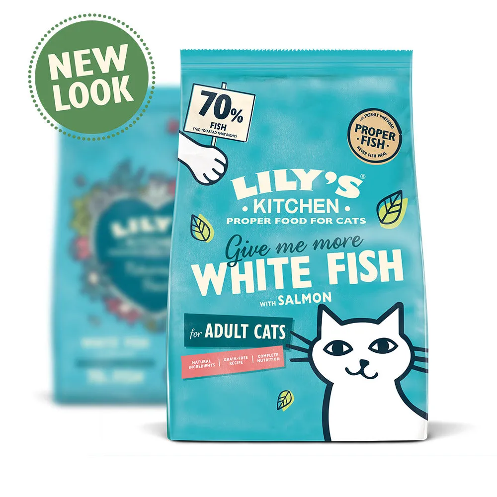 Lily's Kitchen White Fish & Salmon Adult Cat Dry Food