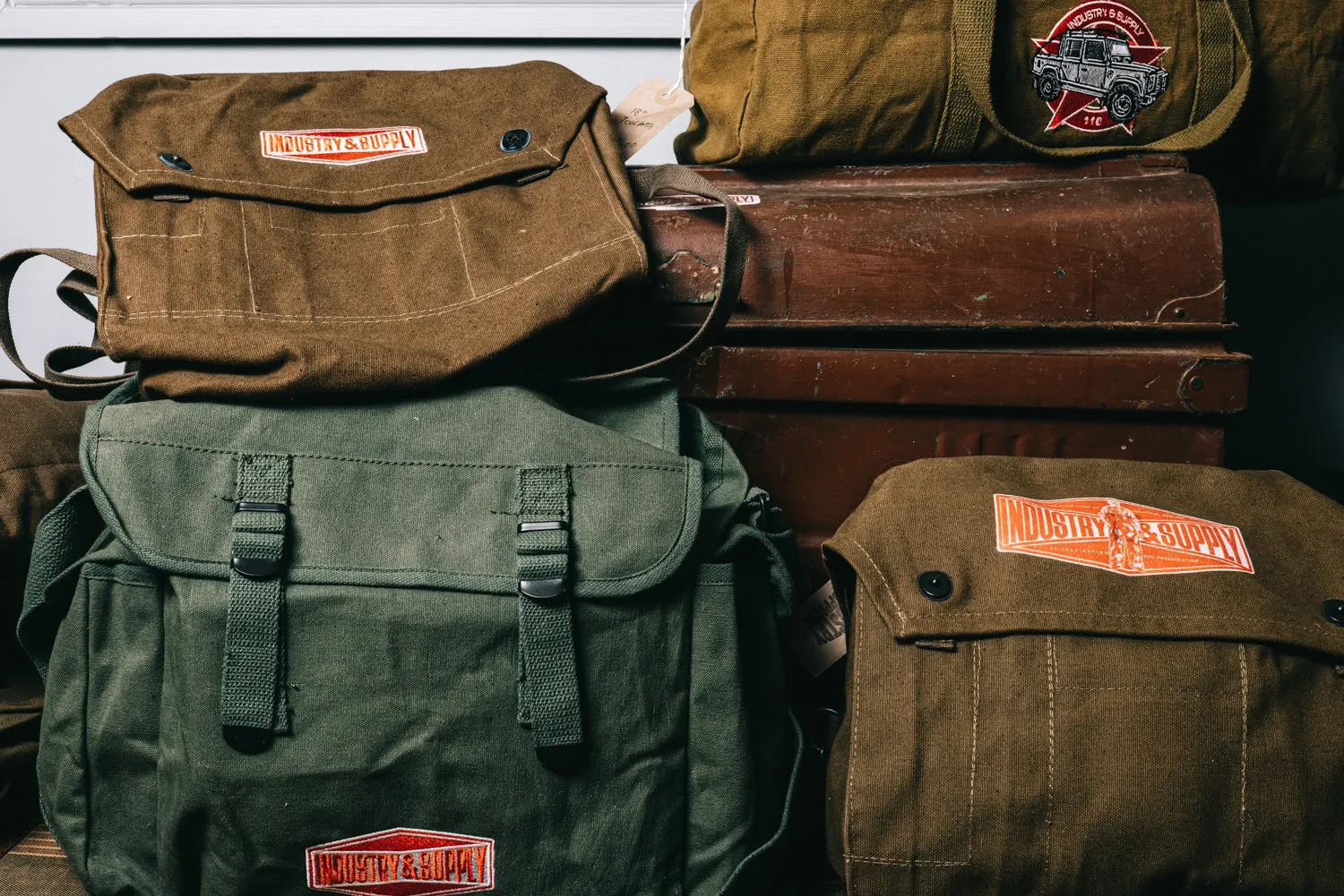 LIMITED EDITION INDUSTRY & SUPPLY ARMY GRADE BAGS