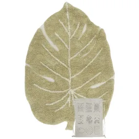 Lorena Canals Washable Rug Mini Monstera Olive