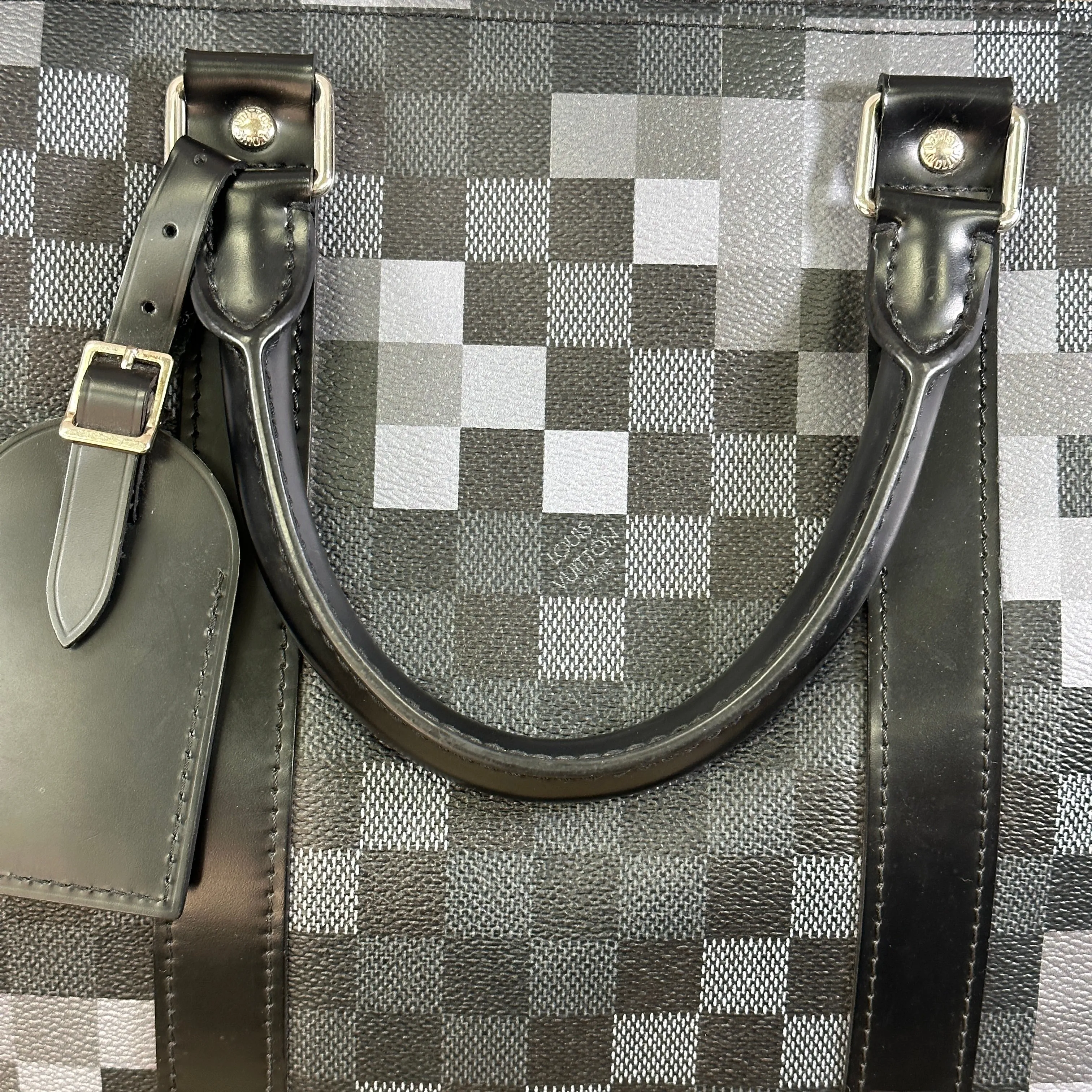 Louis Vuitton Keepall Bandoulière 55 Damier Graphite Pixel