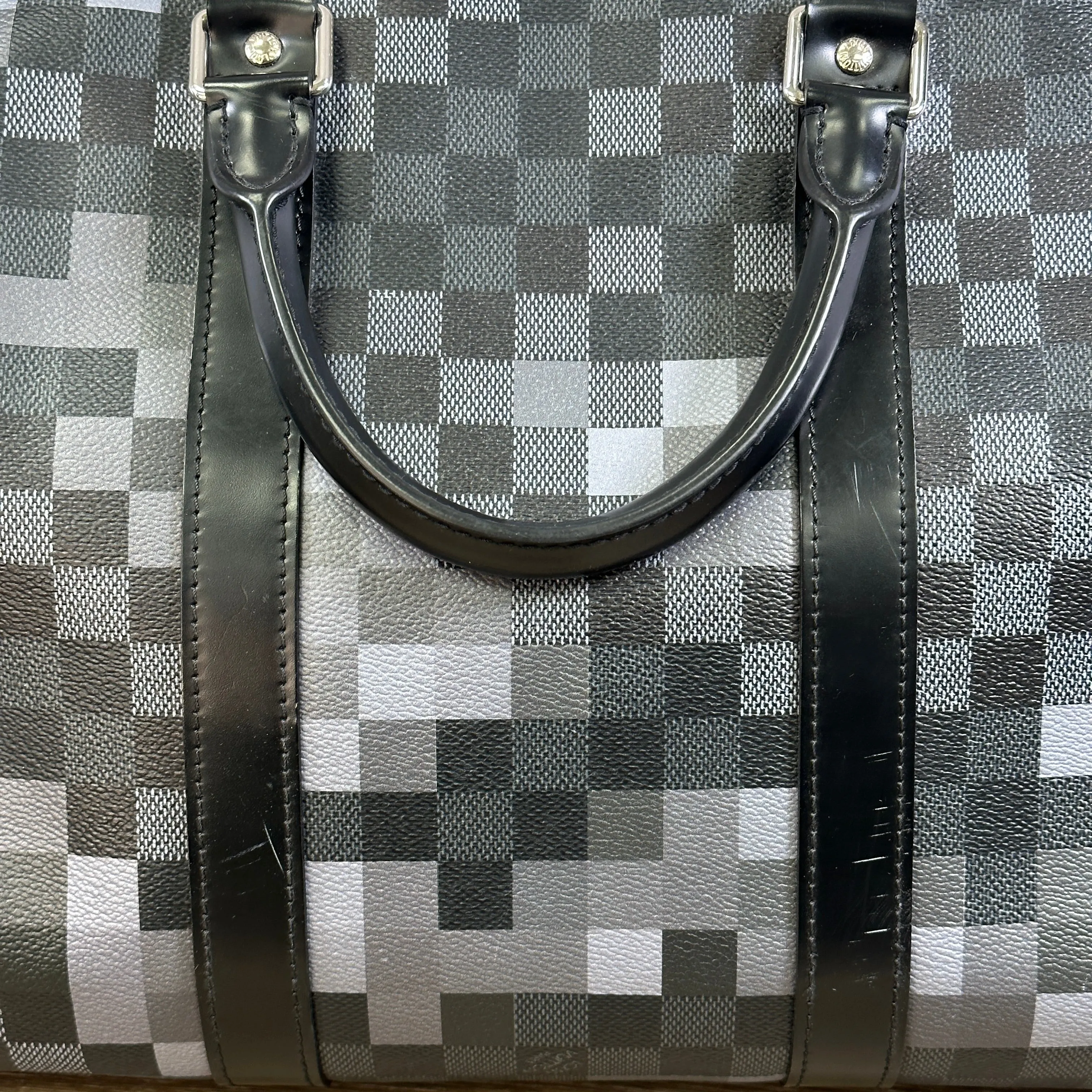 Louis Vuitton Keepall Bandoulière 55 Damier Graphite Pixel