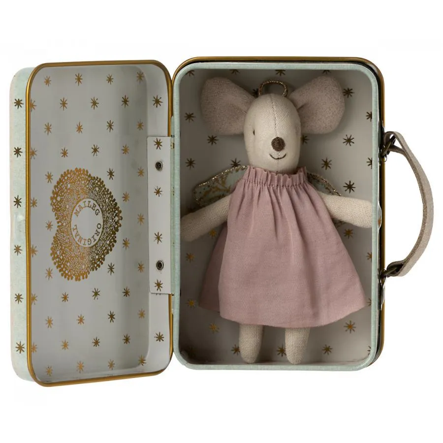 Maileg - Guardian angel little sister mouse in suitcase