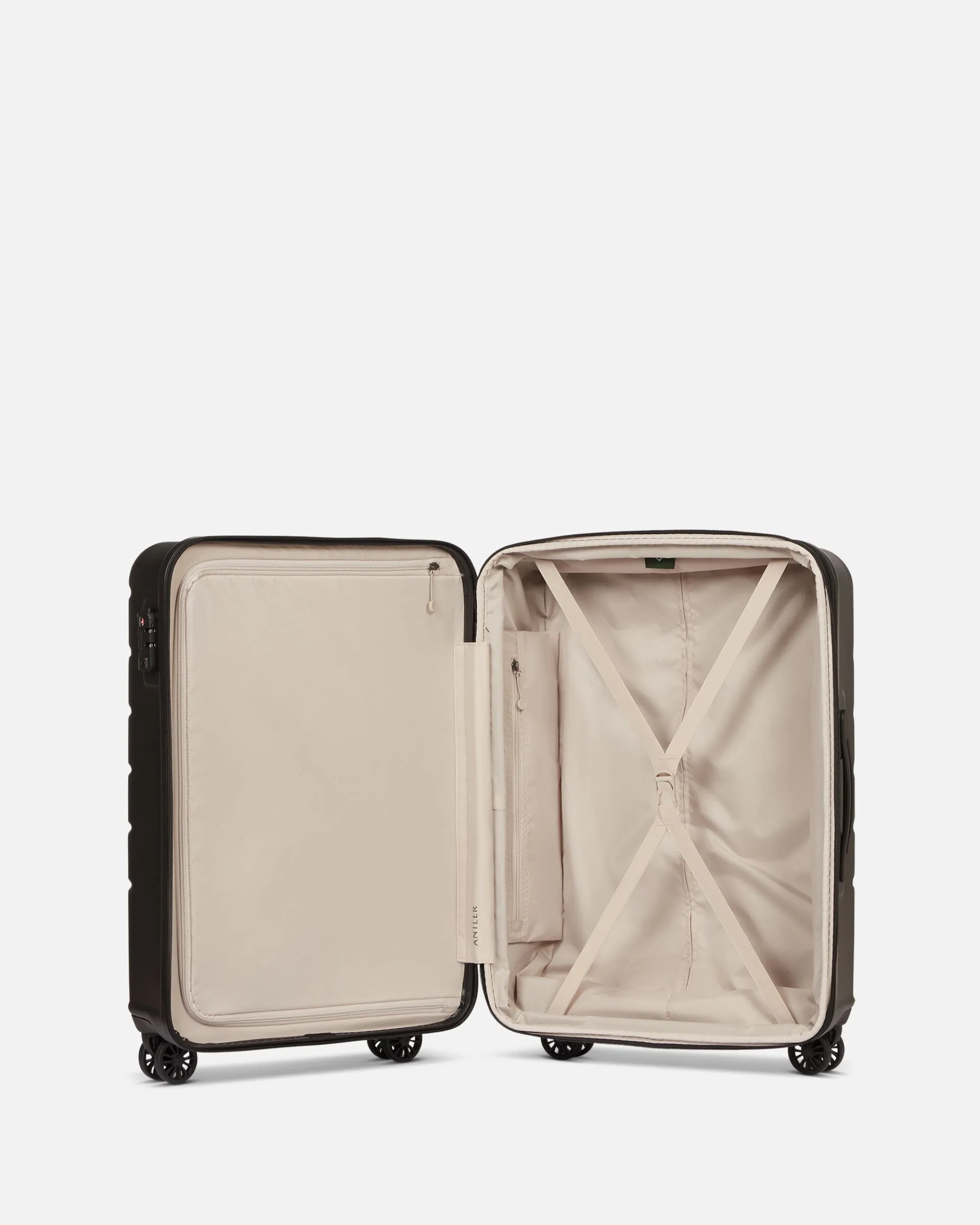 Medium Suitcase in Black - Logo