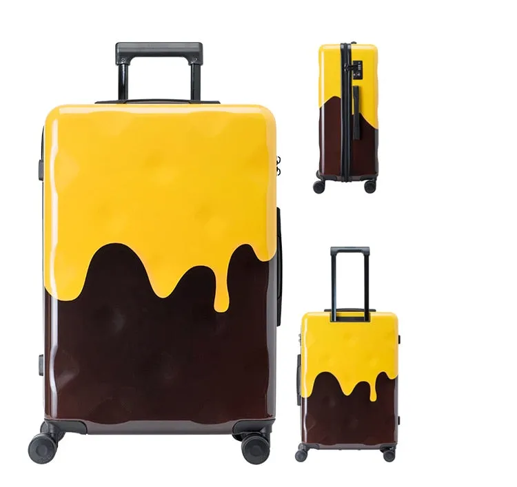 Melting Cheese Creative Travel Suitcase