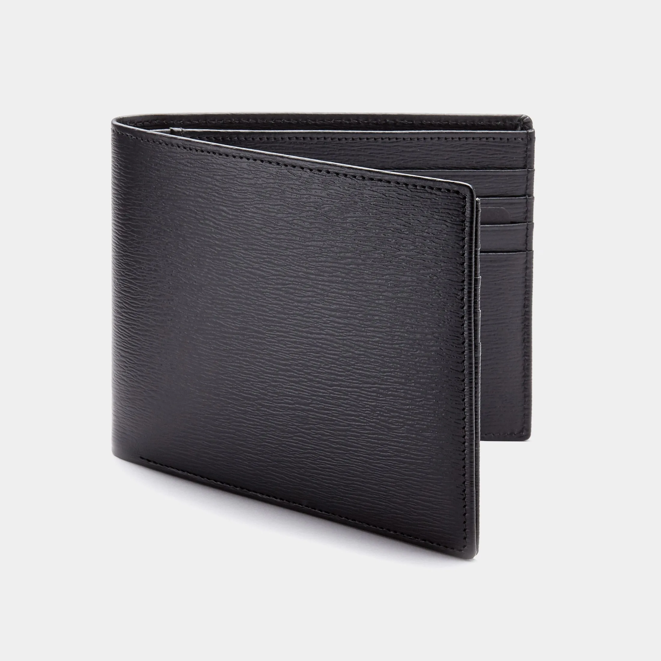 Men's Billfold Card Wallet ANTORINI in Black Terre, 8cc