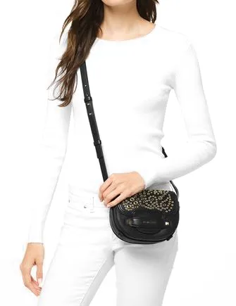 Michael Michael Kors Mini Embellished Saddle Crossbody