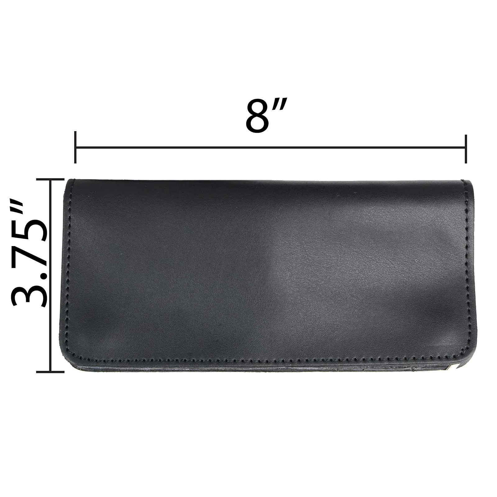 Milwaukee Leather MLW7806 Men's 8” Leather Long Bi-Fold Biker Wallet