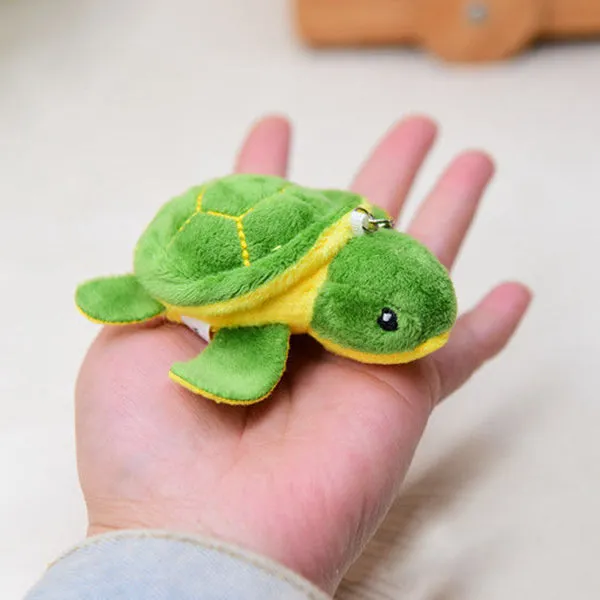 Mini Cartoon Plush Turtle Keychain Bag Pendant