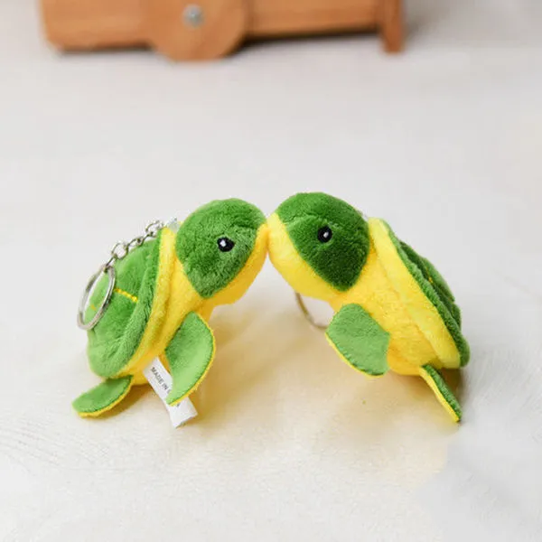 Mini Cartoon Plush Turtle Keychain Bag Pendant