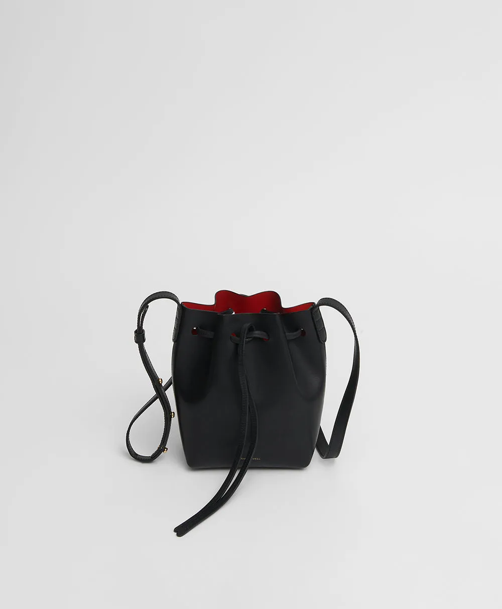 Mini Mini Bucket Bag - Black/Flamma