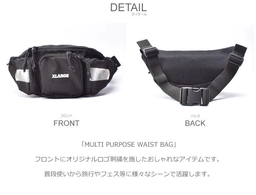 MULTI PURPOSE WAIST BAG 01201025 ウエストバッグ ブラック 黒 返品無料