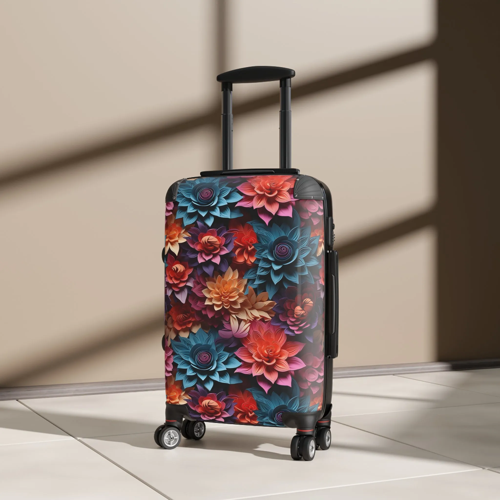 Multicolor Floral Suitcase