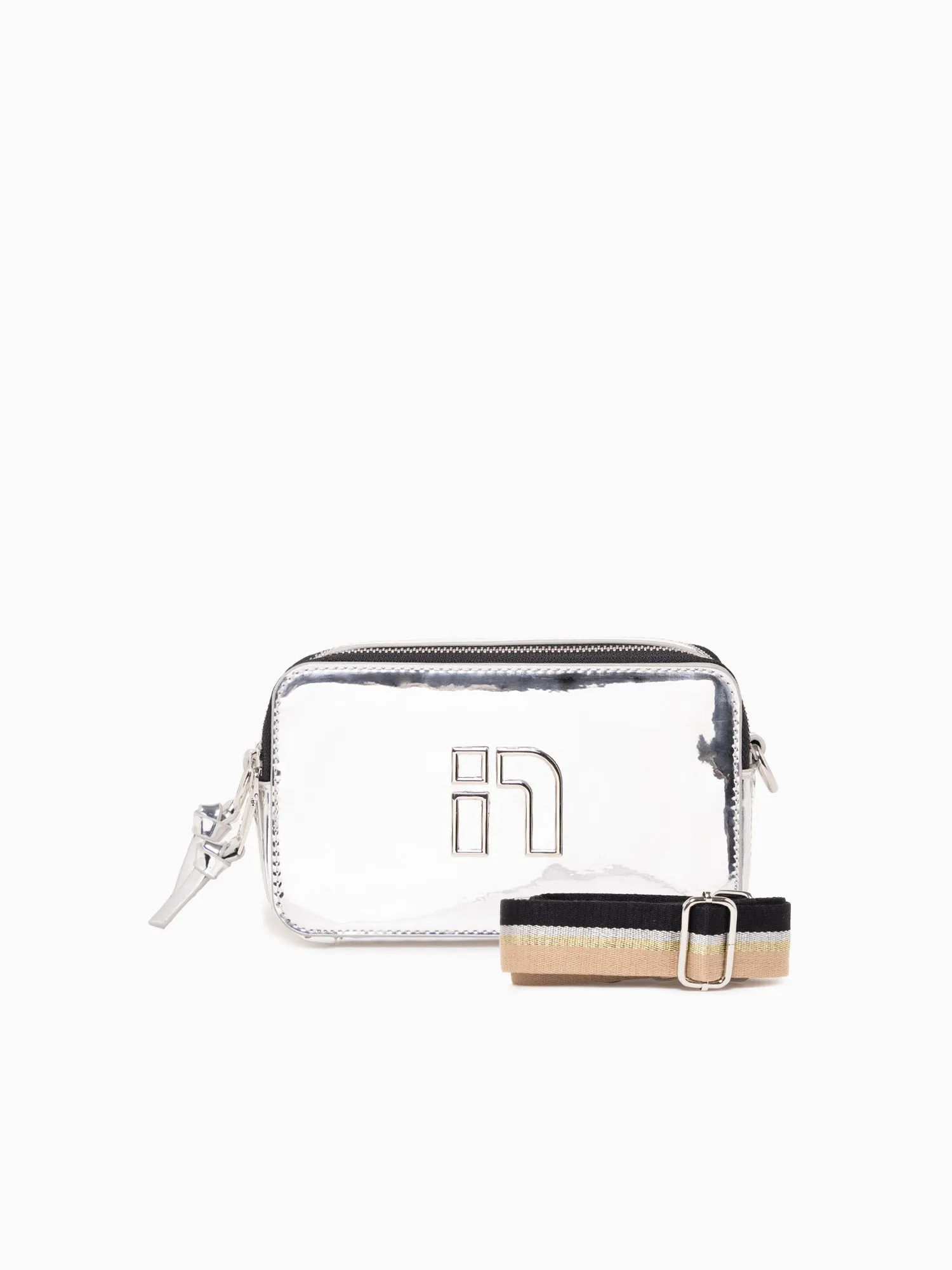 N Mirrored Camera Bag Silver