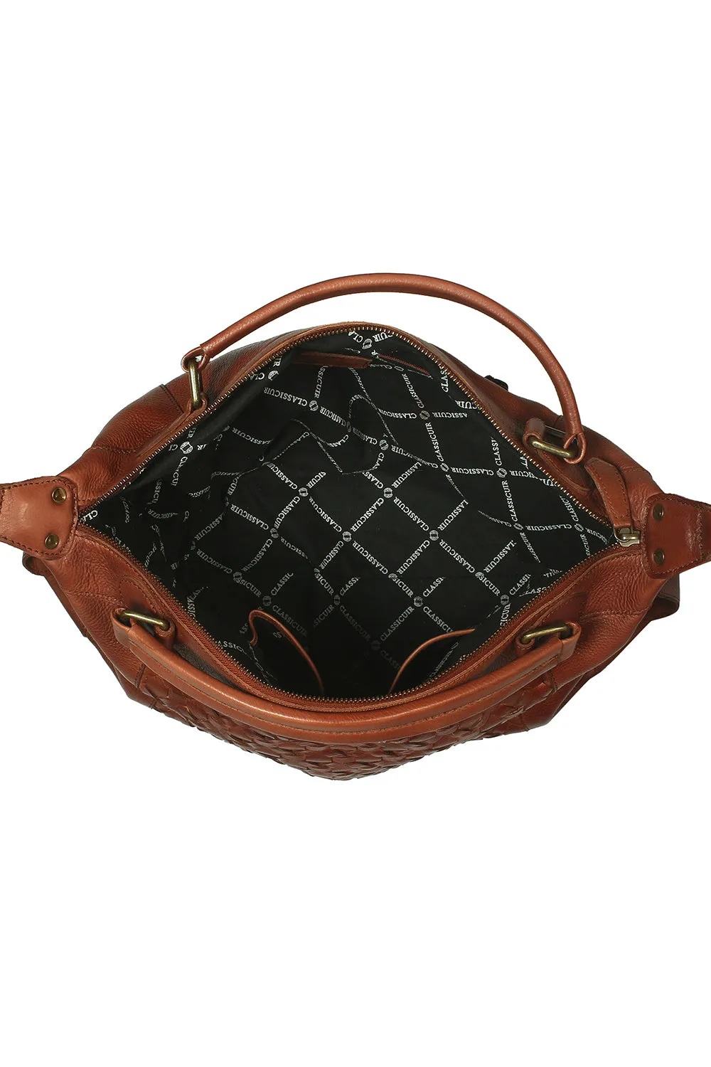 Nantes Cross Weave Large Bowler Bag