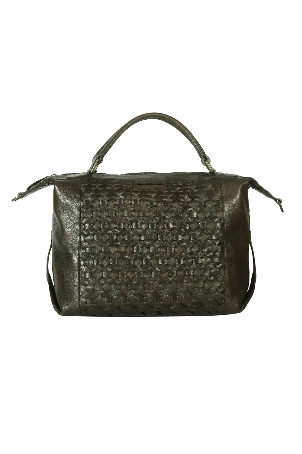 Nantes Cross Weave Large Bowler Bag