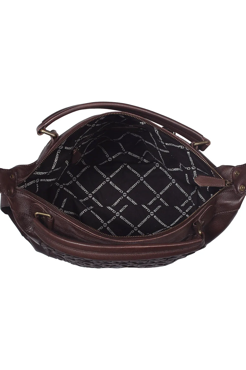 Nantes Cross Weave Large Bowler Bag