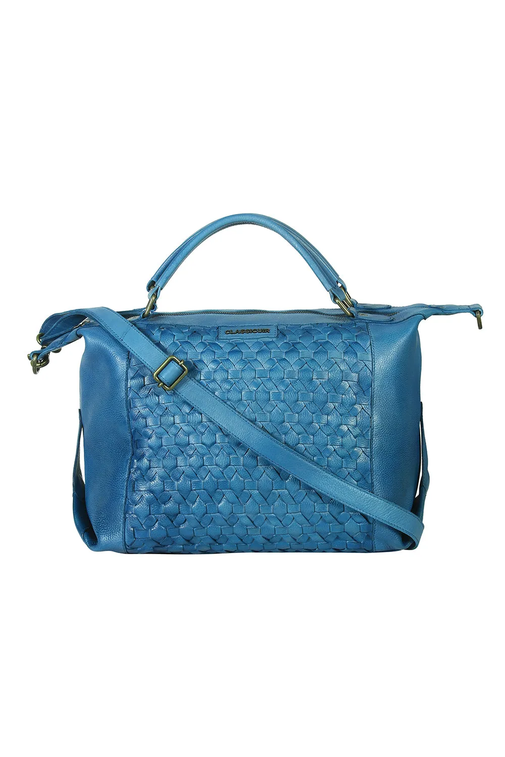 Nantes Cross Weave Large Bowler Bag